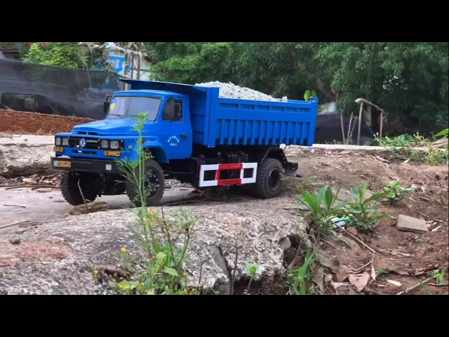 国产东风拖头模型,diy1/14遥控自卸车玩具